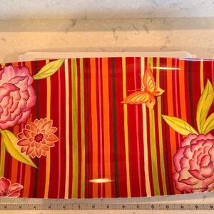 Peony melamine platters